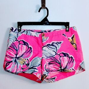 Lily Pulitzer Adie Shorts in Swept By the Tides sz 00